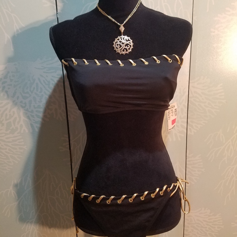 Black and Gold Bikini (New)